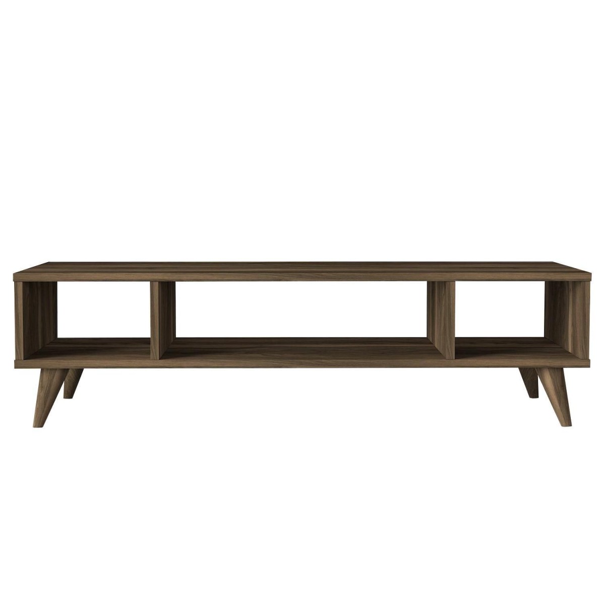 Έπιπλο Τηλεόρασης ArteLibre Samos Σκούρο Καφέ 120x35x40cm