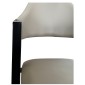 Καρέκλα Τραπεζαρίας ArteLibre SOLANA Cappuccino/Μαύρο PU/Μέταλλο 51x51x81cm