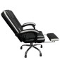Καρέκλα Γραφείου OPTISEAT Μαύρο/Λευκό PVC/Μέταλλο 67x65x105-115cm