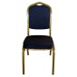 Καρέκλα Catering ArteLibre AUREVIA Μπλε/Χρυσό Ύφασμα/Μέταλλο 57x40x93cm