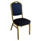 Καρέκλα Catering ArteLibre AUREVIA Μπλε/Χρυσό Ύφασμα/Μέταλλο 57x40x93cm