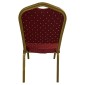 Καρέκλα Catering ArteLibre AUREVIA Κόκκινο/Χρυσό Ύφασμα/Μέταλλο 57x40x93cm