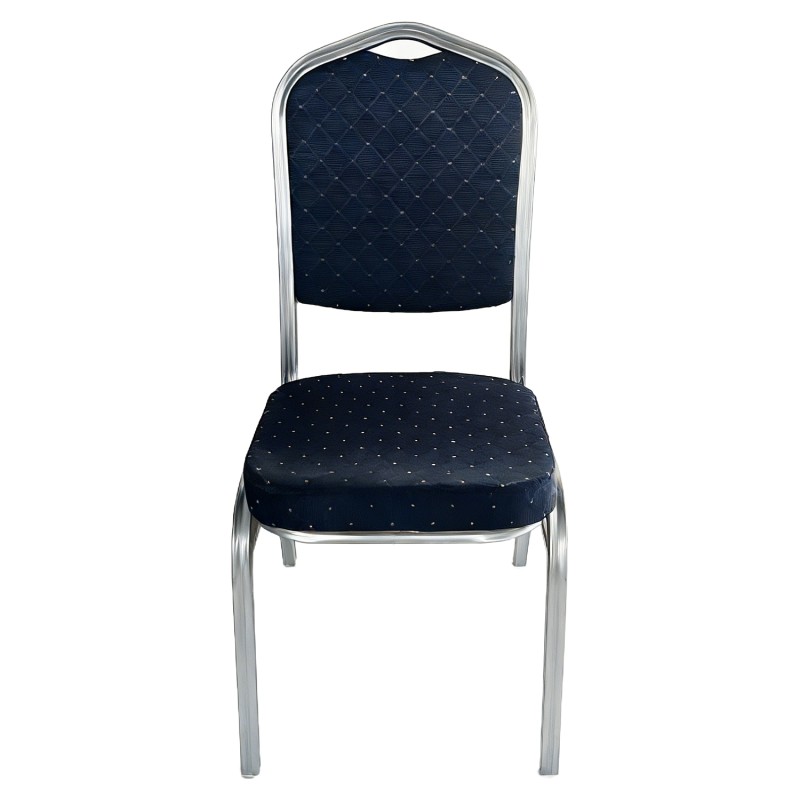 Καρέκλα Catering ArteLibre AUREVIA Μπλε/Ασημί Ύφασμα/Μέταλλο 57x40x93cm