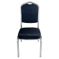 Καρέκλα Catering ArteLibre AUREVIA Μπλε/Ασημί Ύφασμα/Μέταλλο 57x40x93cm