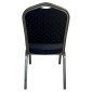 Καρέκλα Catering ArteLibre AUREVIA Μπλε/Ασημί Ύφασμα/Μέταλλο 57x40x93cm