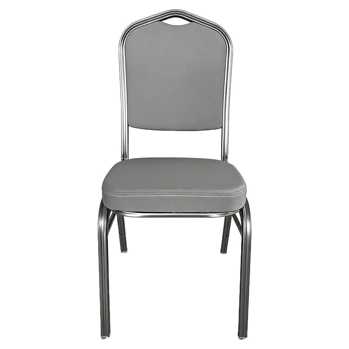 Καρέκλα Catering ArteLibre AUREVIA Γκρι/Ασημί Ύφασμα/Μέταλλο 57x40x93cm