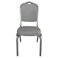 Καρέκλα Catering ArteLibre AUREVIA Γκρι/Ασημί Ύφασμα/Μέταλλο 57x40x93cm