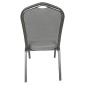 Καρέκλα Catering ArteLibre AUREVIA Γκρι/Ασημί Ύφασμα/Μέταλλο 57x40x93cm