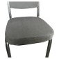 Καρέκλα Catering ArteLibre AUREVIA Γκρι/Ασημί Ύφασμα/Μέταλλο 57x40x93cm