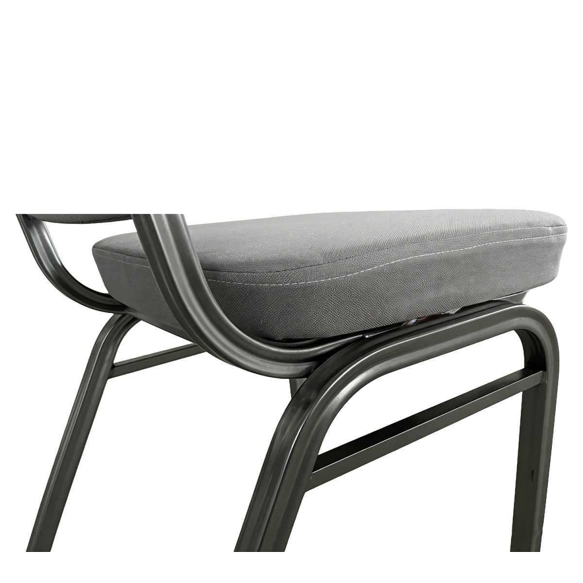 Καρέκλα Catering ArteLibre AUREVIA Γκρι/Ασημί Ύφασμα/Μέταλλο 57x40x93cm