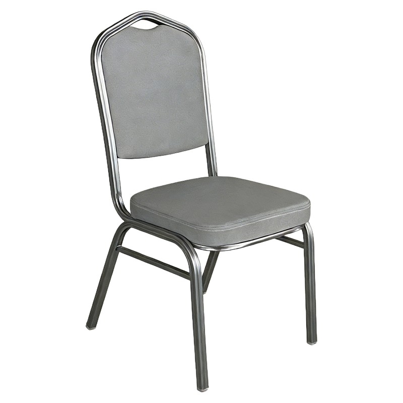 Καρέκλα Catering ArteLibre AUREVIA Γκρι/Ασημί Ύφασμα/Μέταλλο 57x40x93cm