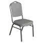 Καρέκλα Catering ArteLibre AUREVIA Γκρι/Ασημί Ύφασμα/Μέταλλο 57x40x93cm