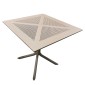 Τραπέζι Κήπου ArteLibre SIREA Cappuccino PP 80x80x75cm