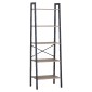 Ραφιέρα ArteLibre TARNOX Με 5 Ράφια Δρυς/Μαύρο MDF/Μέταλλο 56x37.8x172.2cm