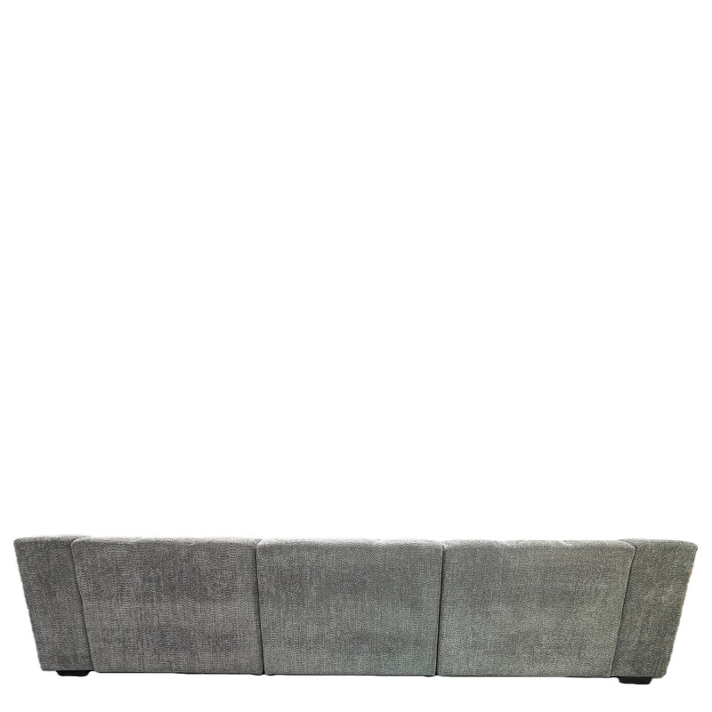 Καναπές Γωνιακός ArteLibre ORVELLA Γκρι Ύφασμα 363x194x80cm