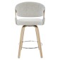 Σκαμπό Bar ArteLibre VIONARA Μπεζ/Φυσικό 55x52.5x95cm