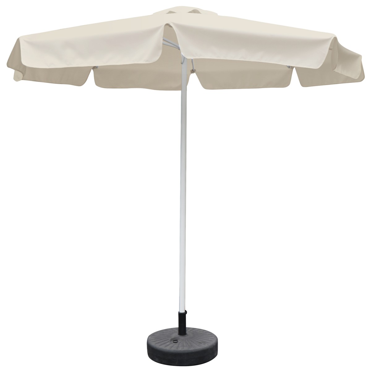 Ομπρέλα Κήπου ArteLibre VALENARE Εκρού/Λευκό Μέταλλο/Polyester Φ2.35m