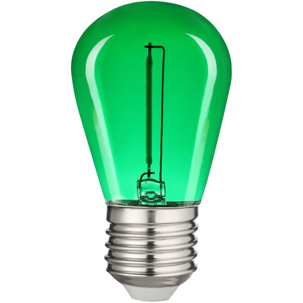 Avide LED Διακοσμητική Λάμπα Filament 0.6W E27 Πράσινο