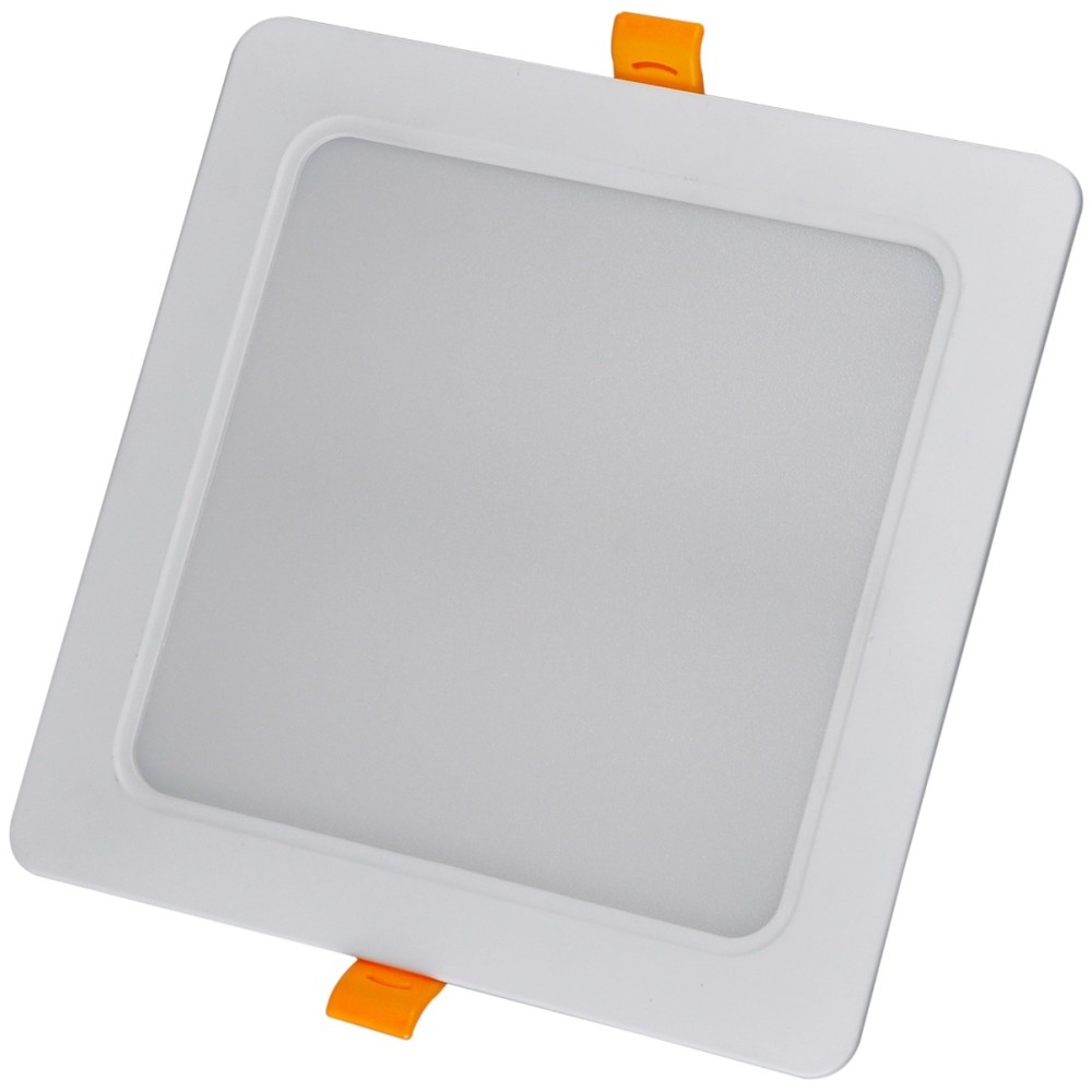 Avide LED Φωτιστικό Οροφής Χωνευτό Τετράγωνο Πλαστικό 18W Θερμό 3000K