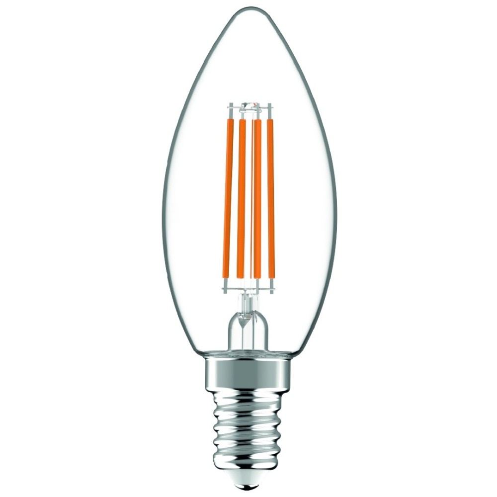 Avide LED Filament Κερί 4.9W E14 Λευκό 4000K Super Υψηλής Φωτεινότητας