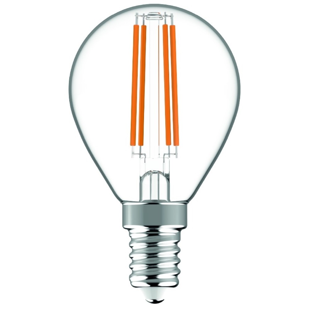Avide LED Filament Σφαιρική 4.9W E14 Λευκό 4000K Super Υψηλής Φωτεινότητας
