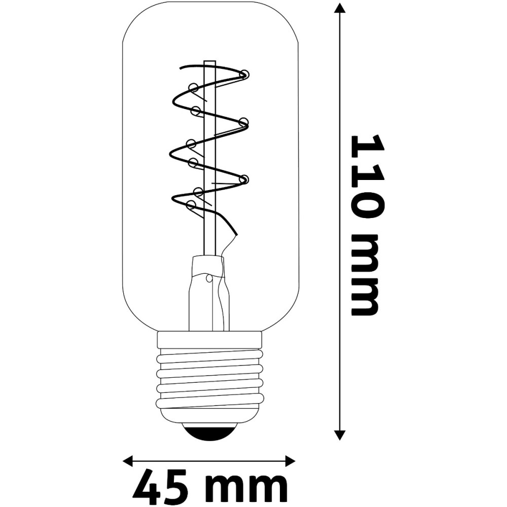 Avide LED Soft Filament T45 4.5W E27 EW 2700K