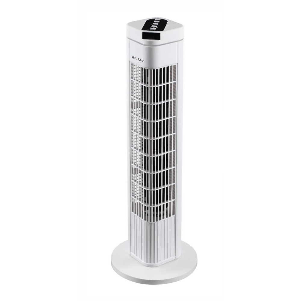 Entac Portable Tower Fan 50W with Remote Controller