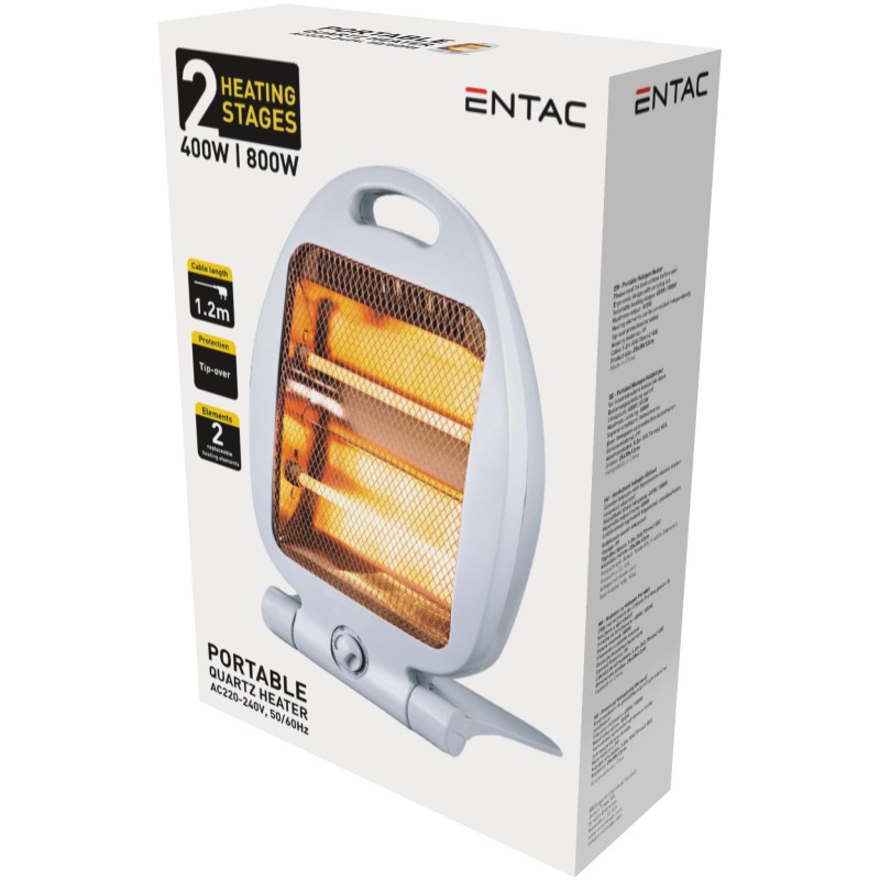 Entac Portable Quartz heater 400/800W