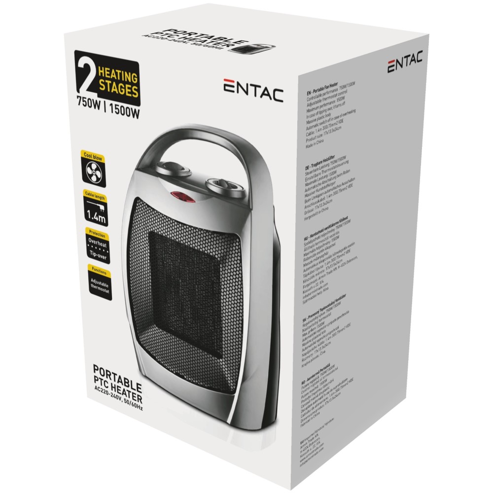 Entac Portable PTC heater 750/1500W