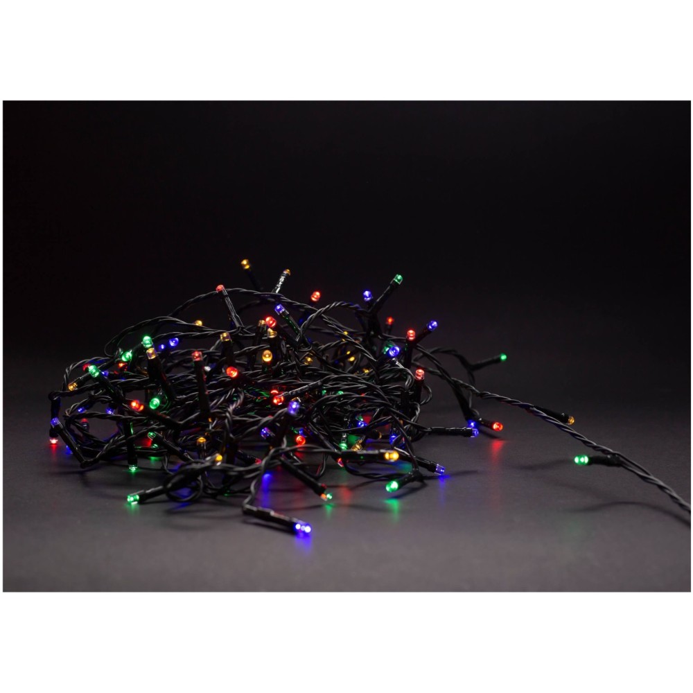Entac Χριστουγεννιάτικα Λαμπάκια IP44 180 LED Πολύχρωμα 14m