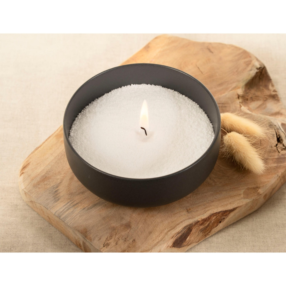 ΚΕΡΙΆ ΑΡΩΜΑΤΙΚΆ & ΔΙΑΚΟΣΜΗΤΙΚΆ SABLE DE BOUGIE AVEC 6 MECHES 400G BLANC 6SDC001BC