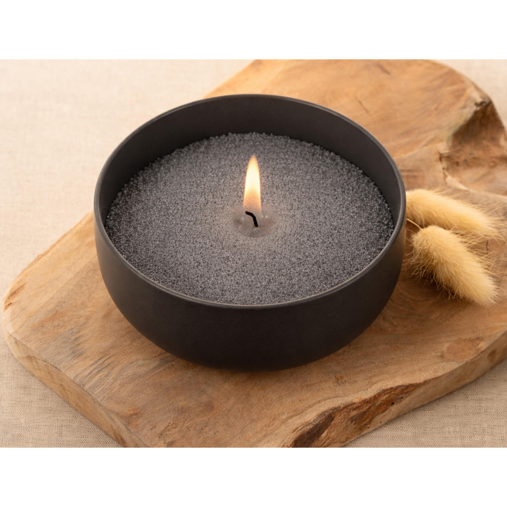 ΚΕΡΙΆ ΑΡΩΜΑΤΙΚΆ & ΔΙΑΚΟΣΜΗΤΙΚΆ SABLE DE BOUGIE AVEC 6 MECHES 400G NOIR 6SDC001NR