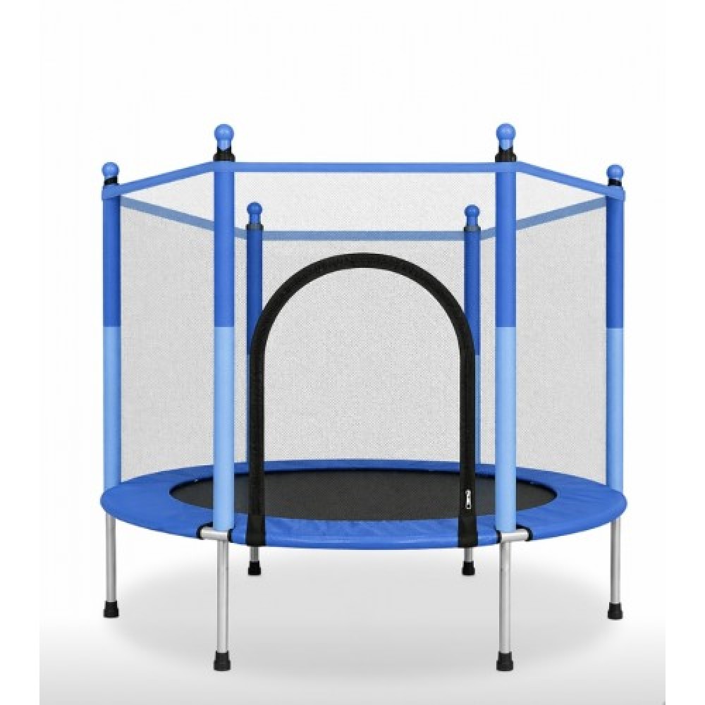 Τραμπολίνο Balance με δίχτυ προστασίας Διάμετρο 160cm και ύψος 120cm για μέγιστο βάρος έως 80 κιλά ΣΕ μπλε
