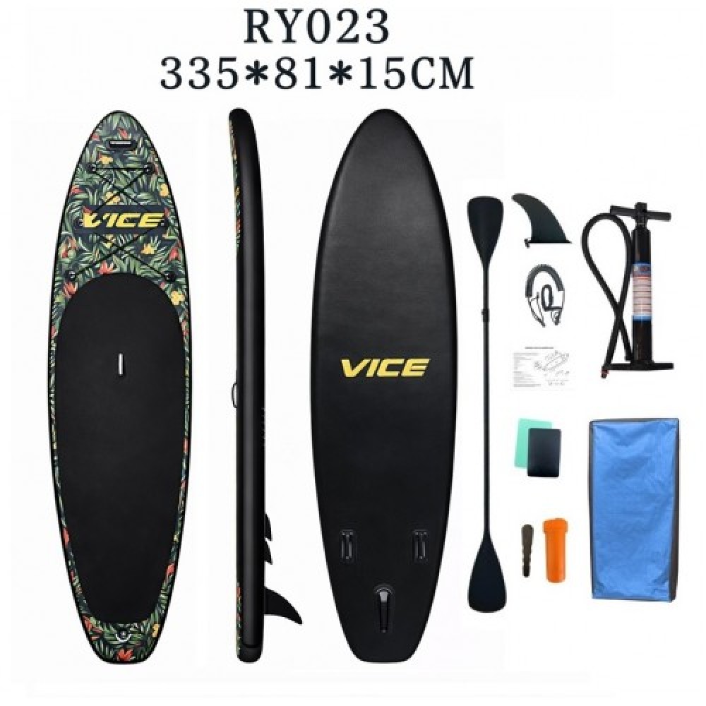 σανίδα SUP N-RY023 φουσκωτή με ΔΙΠΛΟ κουπί, αξεσουάρ και σακίδιο μεταφοράς, 335x81x15cm,