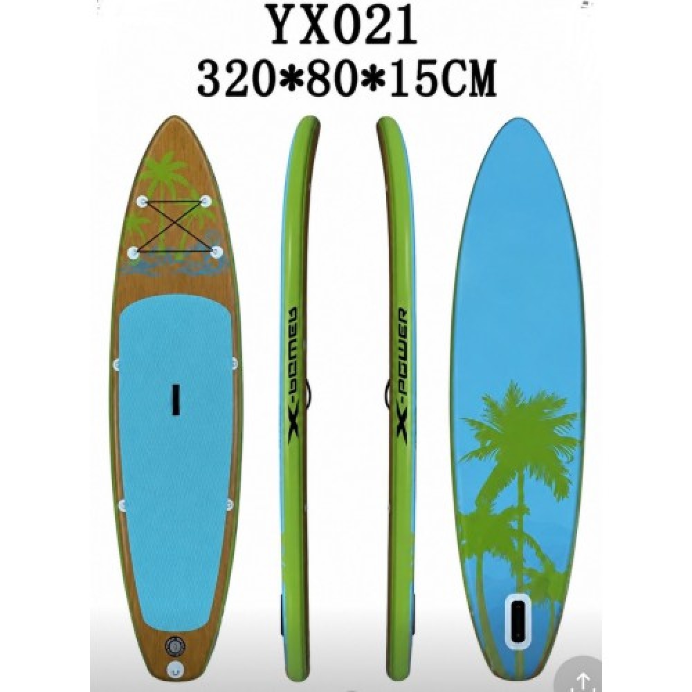 ΣΑΝΙΔΑ SUP N-YX021 ΦΟΥΣΚΩΤΗ ΜΕ ΔΙΠΛΟ ΚΟΥΠΙ, ΑΞΕΣΟΥΑΡ ΚΑΙ ΣΑΚΙΔΙΟ ΜΕΤΑΦΟΡΑΣ, 320X81X15CM