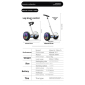 Επαγγελματικό Hoverboard 10'' με Τιμόνι και LED φωτισμό 350W Motor Αυτονομία και bluetooth