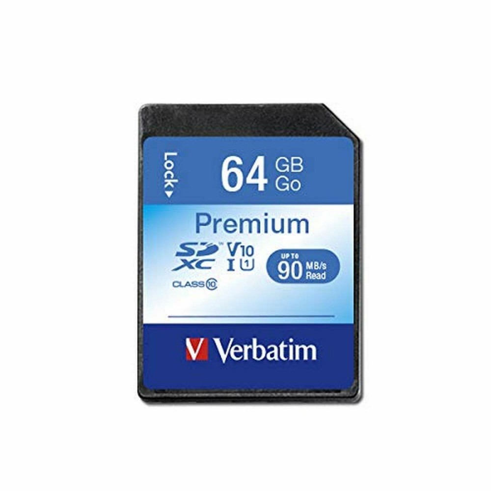 Κάρτα Μνήμης SD Verbatim PREMIUM SDXC C10/U1 64 GB 2 g