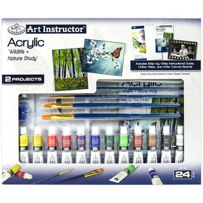 Acrylic Paint Set Royal & Langnickel Art Instructor 24 Τεμάχια Πολύχρωμο