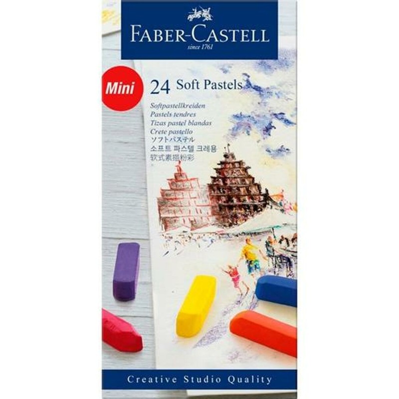 Set of soft pastel chalks Faber-Castell Πολύχρωμο (5 Μονάδες)