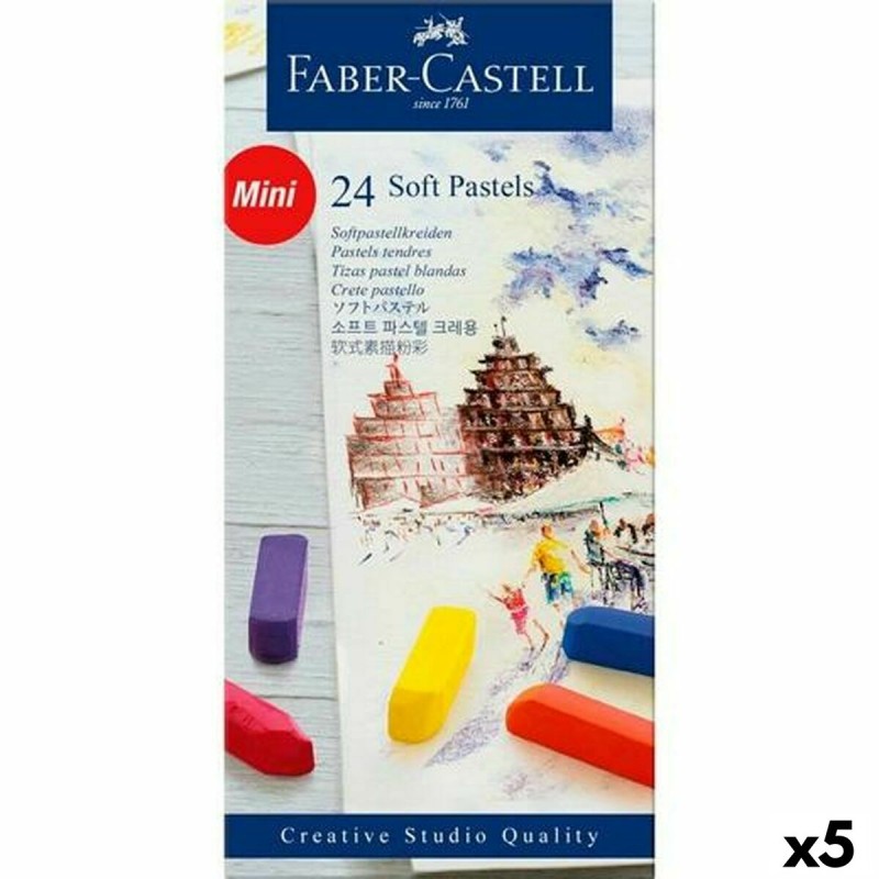 Set of soft pastel chalks Faber-Castell Πολύχρωμο (5 Μονάδες)