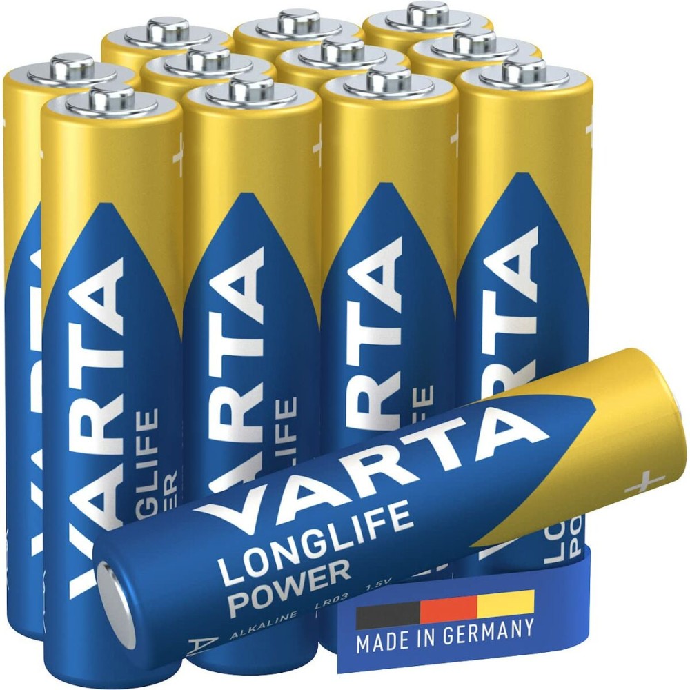 Αλκαλικές Μπαταρίες Varta Longlife Power AAA LR03 1,5 V (12 Μονάδες)