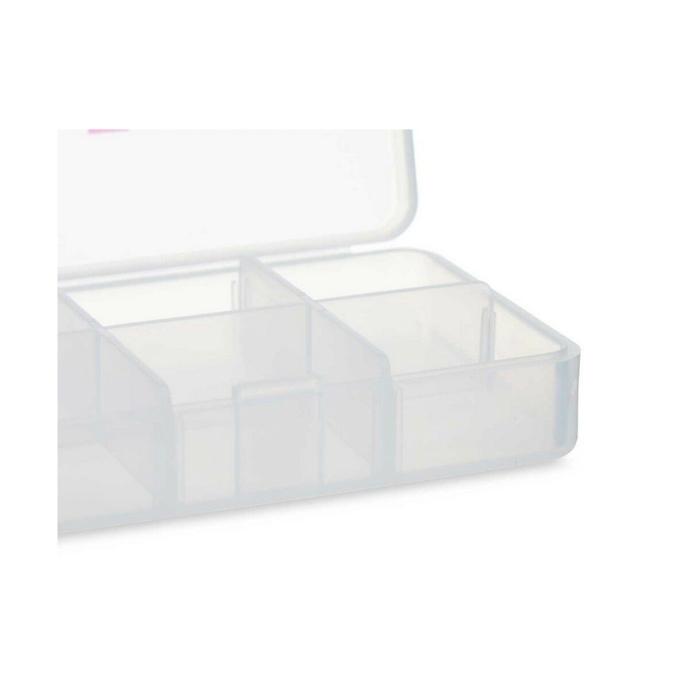 Κουτί Φαρμάκων με Χωρίσματα Διαφανές Πλαστική ύλη (11,5 x 18 x 2,2 cm) (12 Μονάδες)