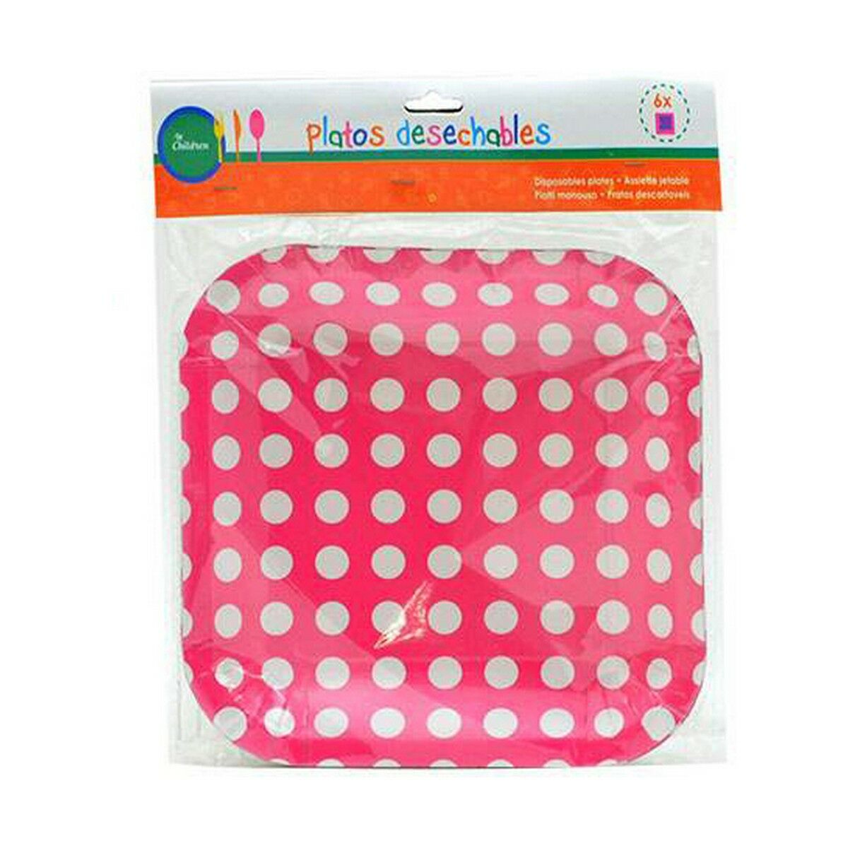 Σετ πιάτων Πόντοι Αναλώσιμη 24 x 2 x 19 cm (12 Μονάδες)