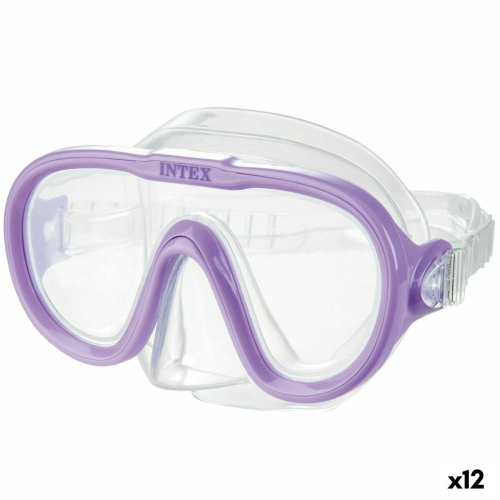 Γυαλιά κολύμβησης με αναπνευστήρα Intex Sea Scan Μωβ (12 Μονάδες)