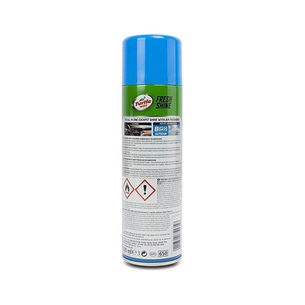 Καθαριστικό  γαι το Ταμπλό Αυτοκινήτου Turtle Wax TW51985 Fresh Shine 500 ml