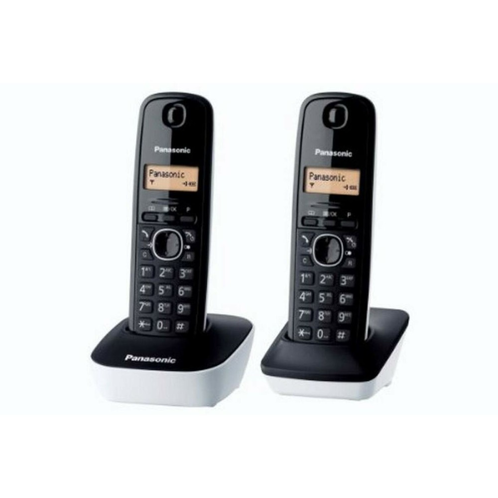 Ασύρματο Τηλέφωνο Panasonic KX-TG1612 Κεχριμπάρι Μαύρο/Λευκό