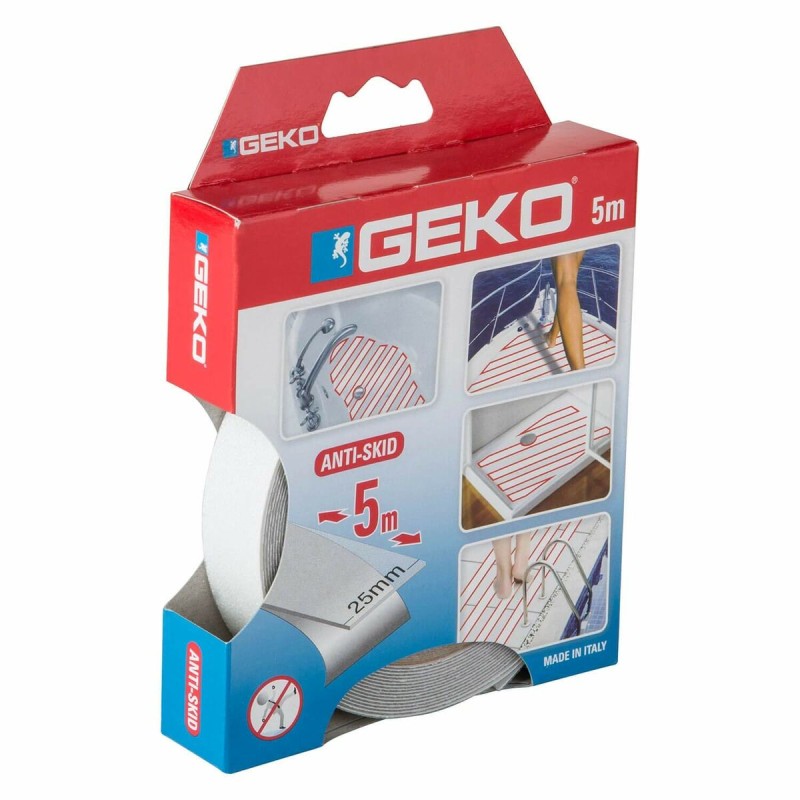 Roll of Anti-Slip Material Geko Διαφανές 5 m x 25 mm