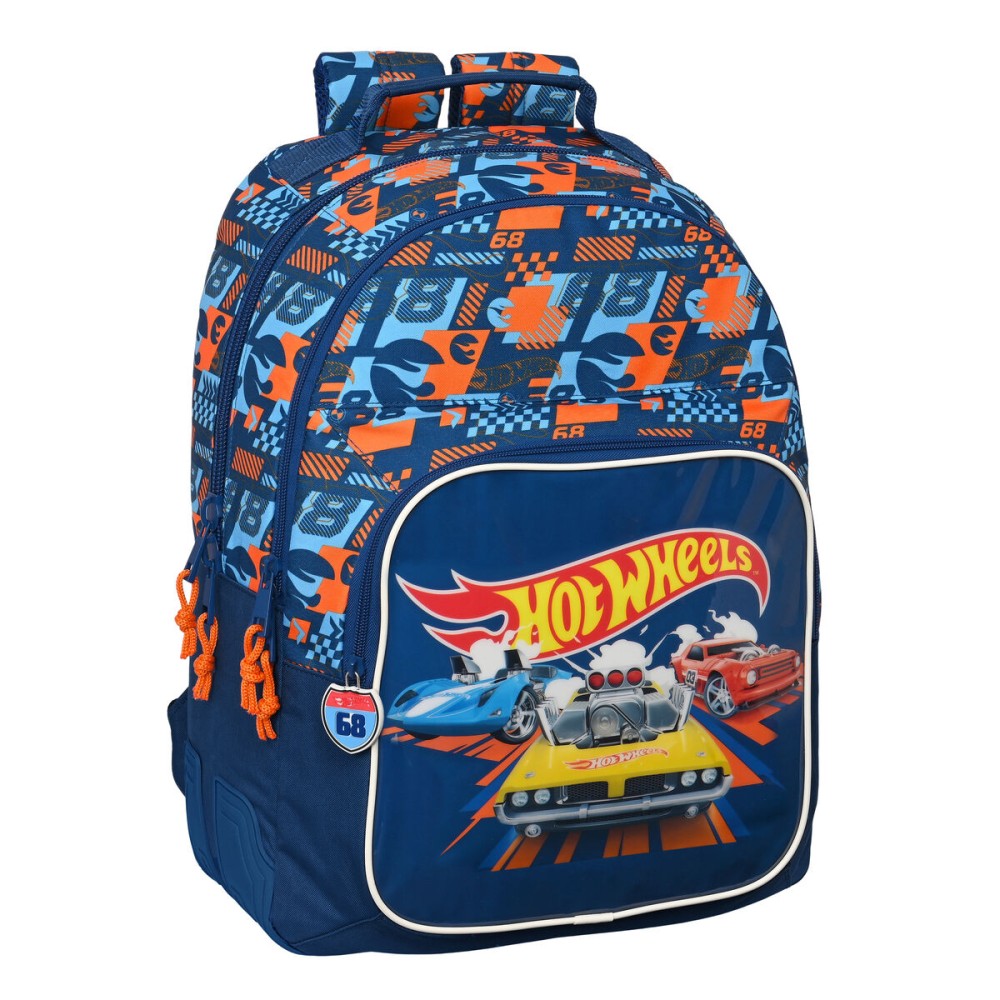 Σχολική Τσάντα Hot Wheels Speed club Πορτοκαλί (32 x 42 x 15 cm)