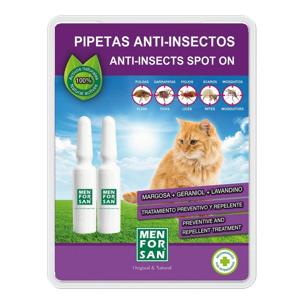Εντομοαπωθητικό Menforsan x2 Πιπέτες Γάτα