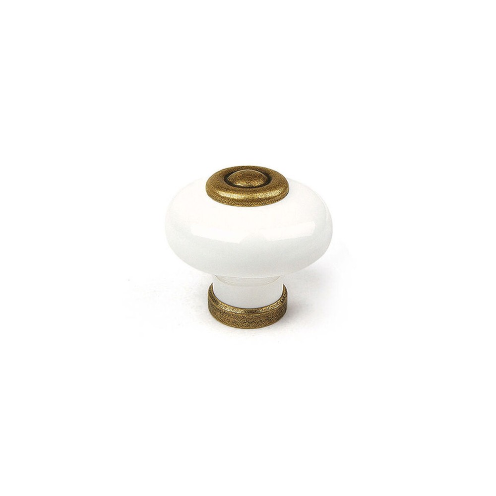 Κουμπί Rei Παλαιωμένο φινίρισμα Στρόγγυλο Πορσελάνη 4 Τεμάχια (Ø 3,1 x 2,8 cm)